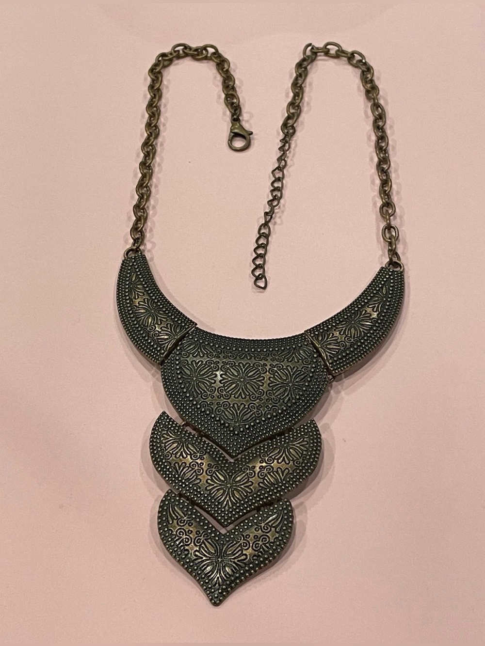 Copper Tone Necklace #9254